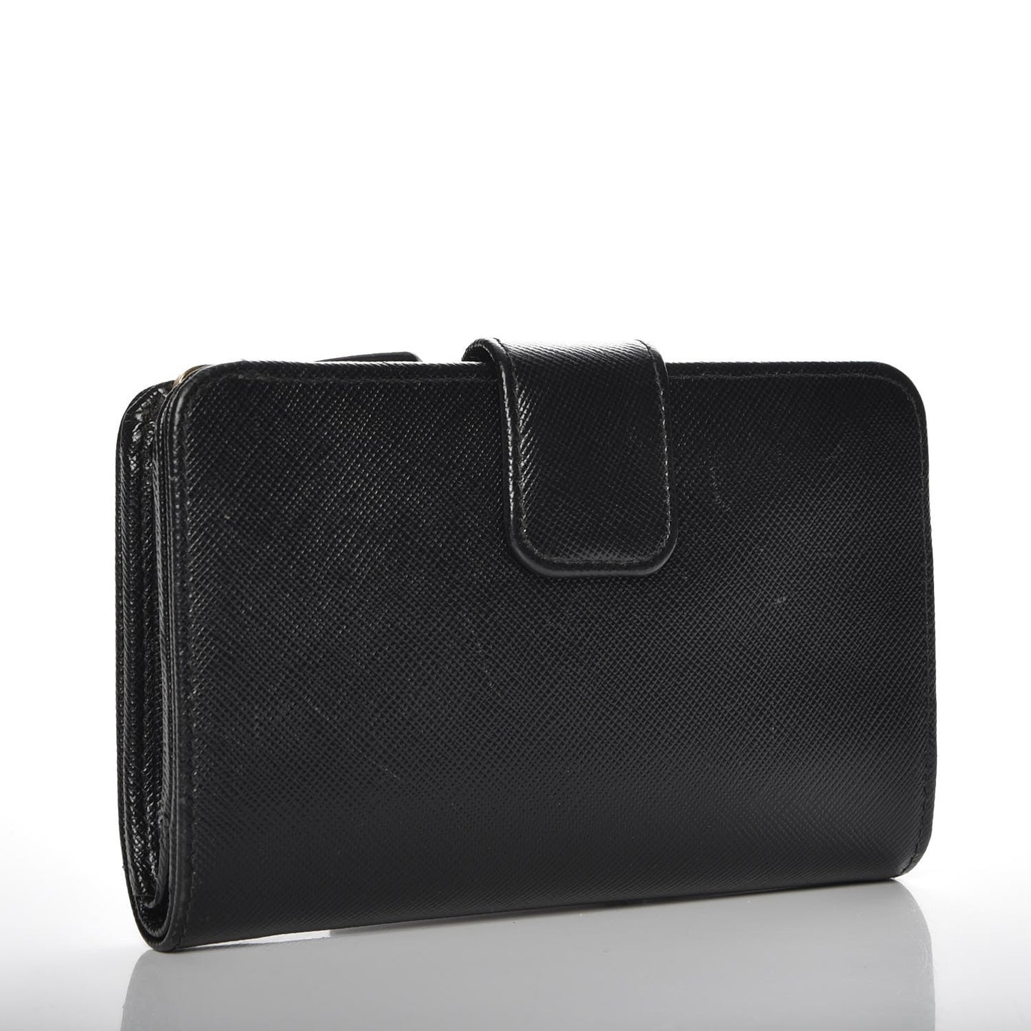 Saffiano Compact Wallet Nero Black