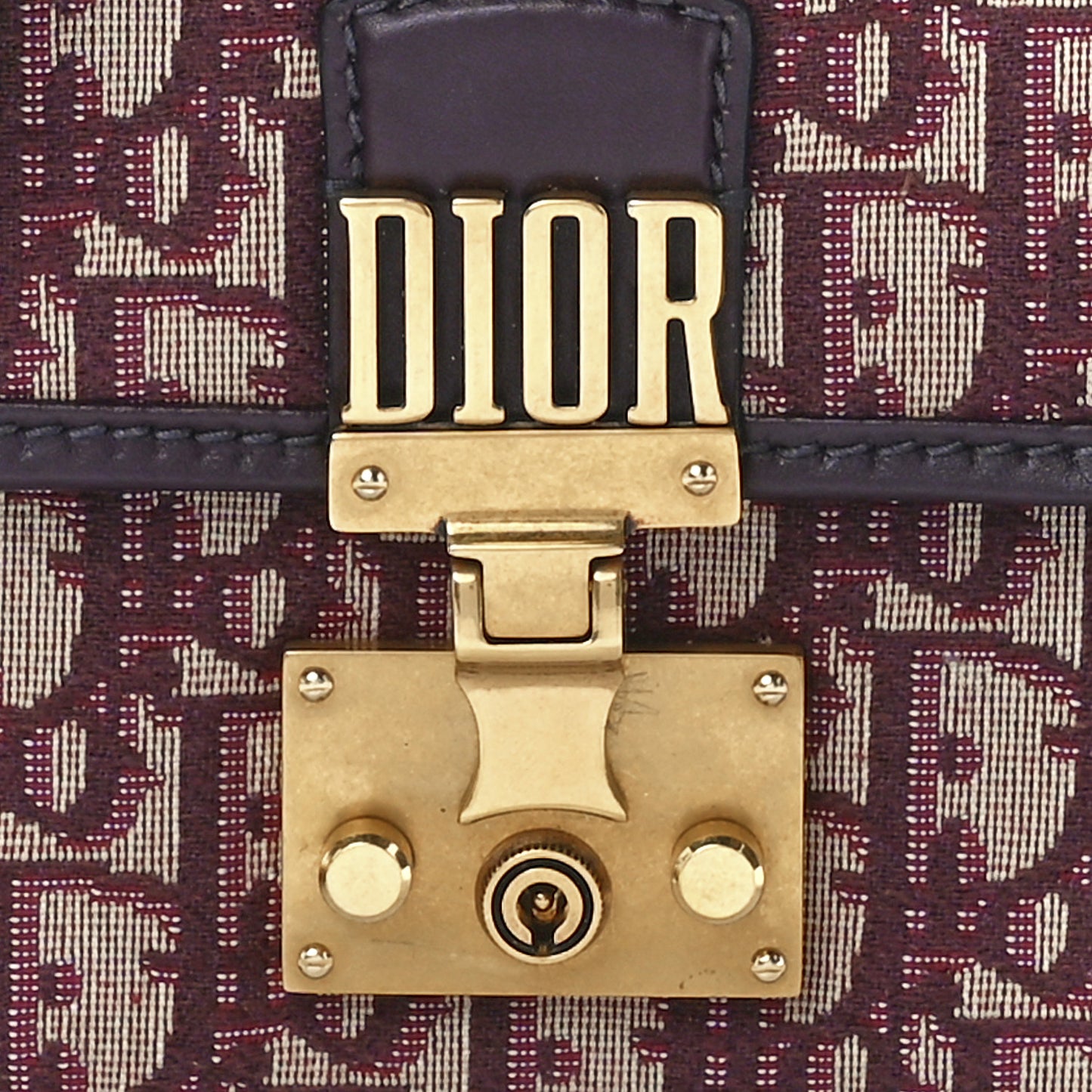 Oblique DiorAddict Flap Bag Burgundy