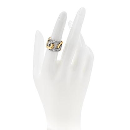 Pomellato 18K Yellow Gold Diamond Tango Ring 51 5.75 2 of 5