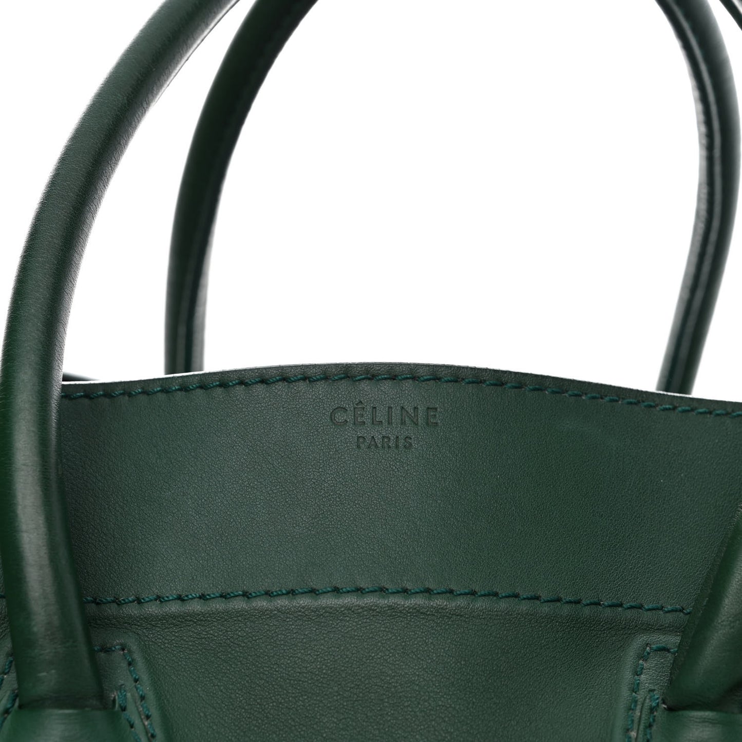 Supple Calfskin Medium Phantom Luggage Emerald