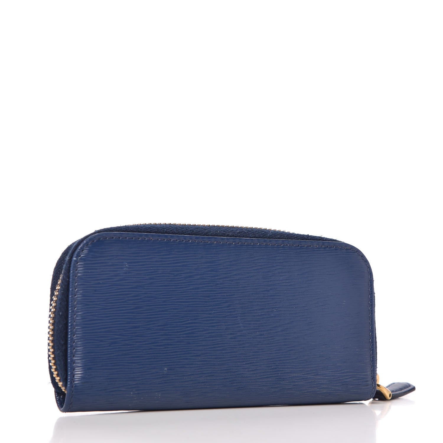 Prada Vitello Move Zip Around 6 Key Holder Bleuette 3 of 6