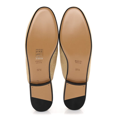 Gucci GG Monogram Canvas Womens Princetown Slippers 37.5 Egypt Salt 6 of 7