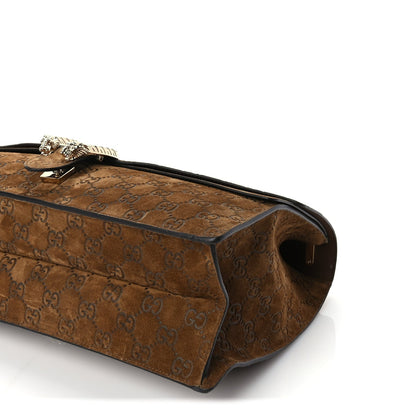 Gucci Suede GG Embossed Large Dionysus Shoulder Bag  Pepper Brown 8 of 8
