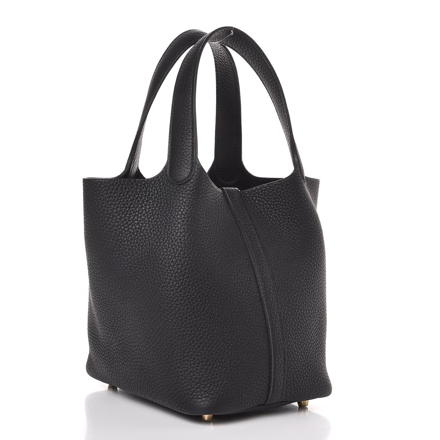 Taurillon Clemence Picotin Lock 18 PM Black