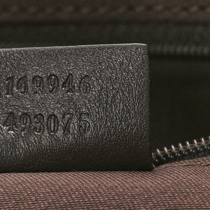 Gucci Monogram Medium New Britt Tote Brown 7 of 12