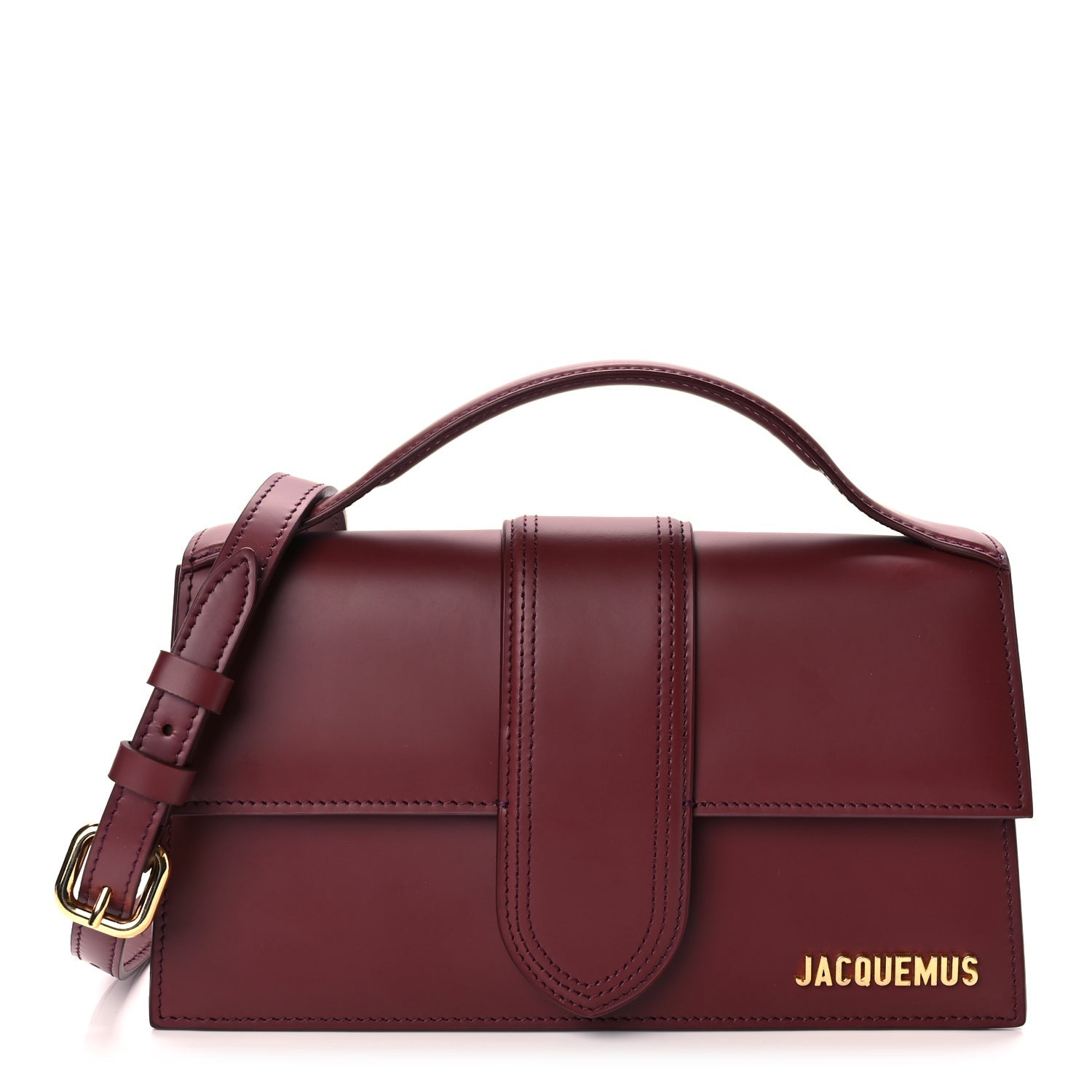 Jacquemus Smooth Calfskin Le Grand Bambino Dark Burgundy 1 of 8