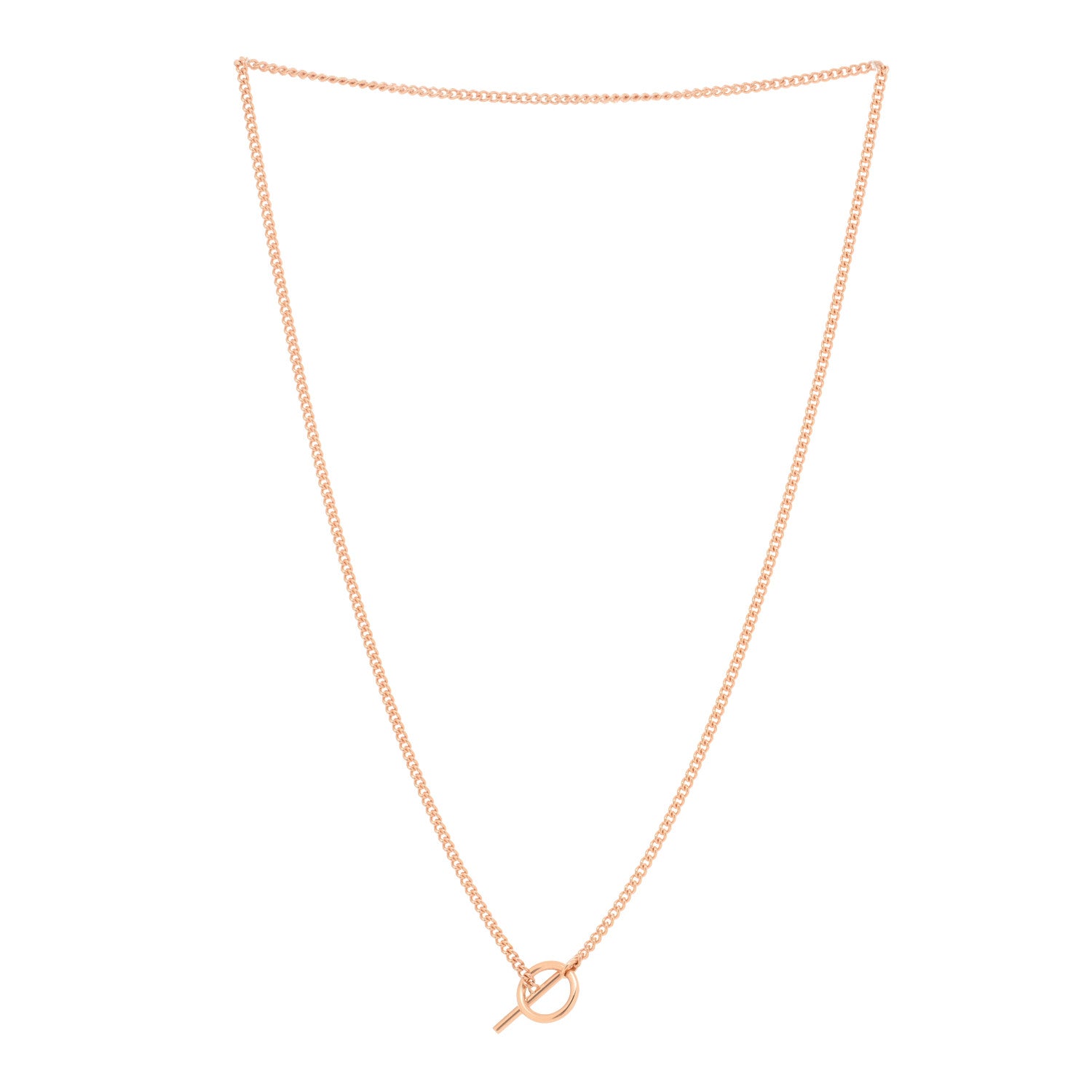 Hermes 18K Rose Gold PM Echappee Necklace ST 2 of 3