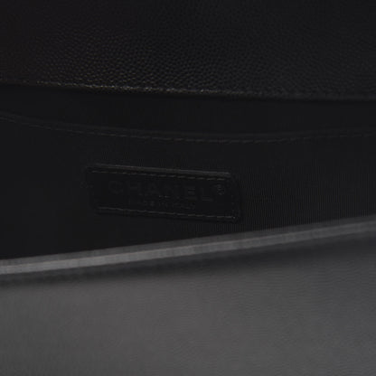 Chanel Caviar Quilted Medium Boy Flap Black 6 of 11