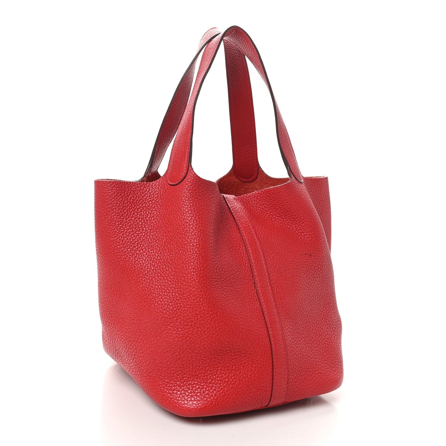 Taurillon Clemence Picotin Lock 22 MM Rouge Vif