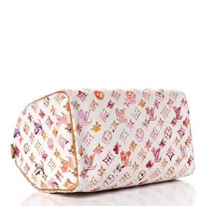 Louis Vuitton Watercolor Aquarelle Speedy 30 White 4 of 18