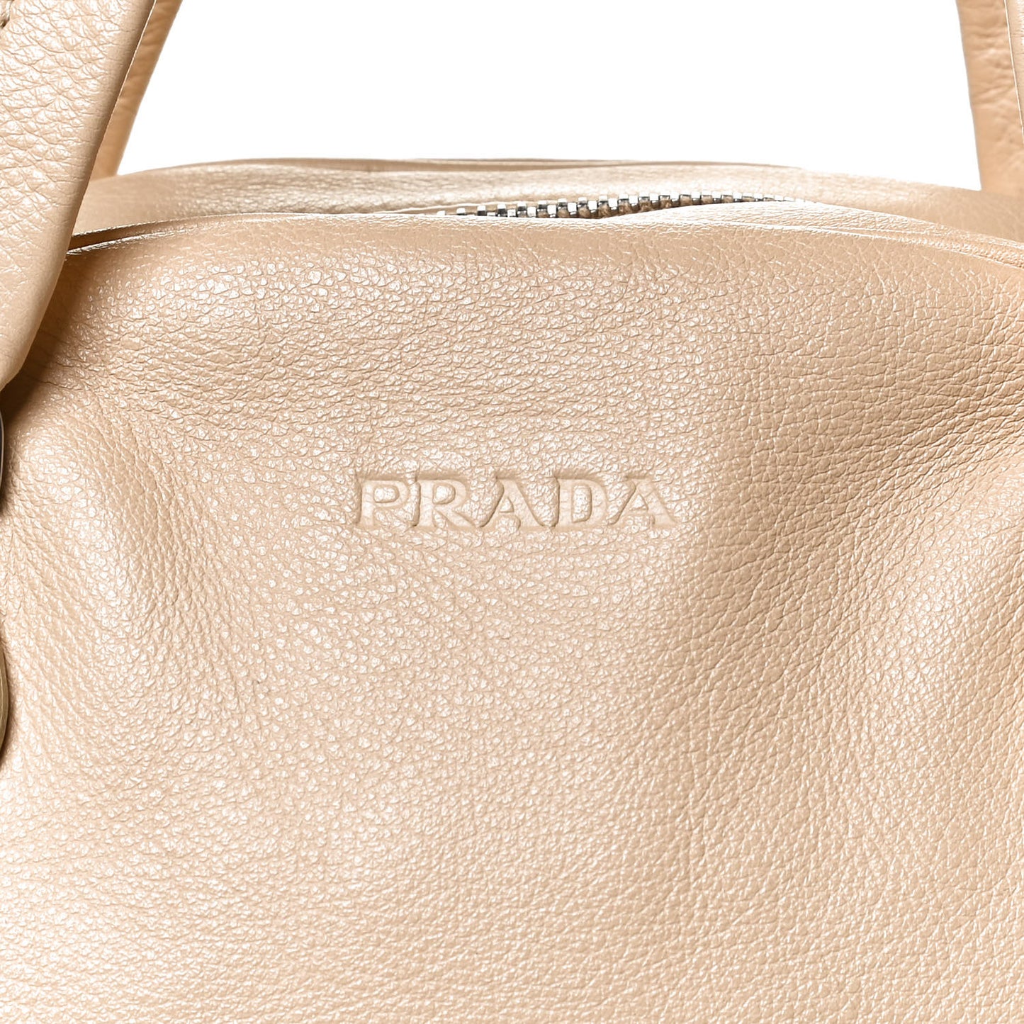 Vitello Daino Bowler Bag Quarzo