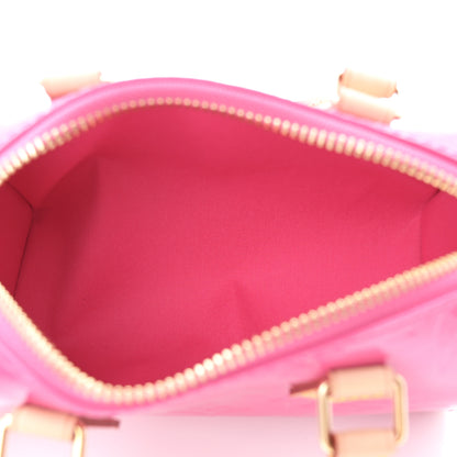 Louis Vuitton Vernis Monogram Nano Speedy Neon Pink 5 of 9