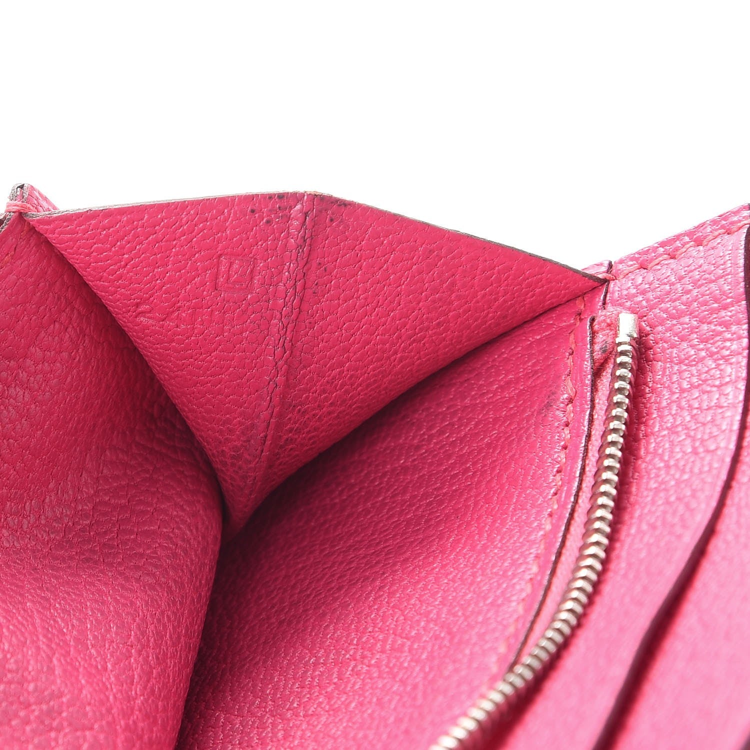 Hermes Chevre Mysore Azap GM Combined Wallet Rose Shocking 7 of 14