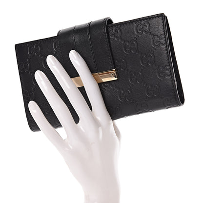 Gucci Guccissima Ladies Web Long Wallet Black 2 of 13
