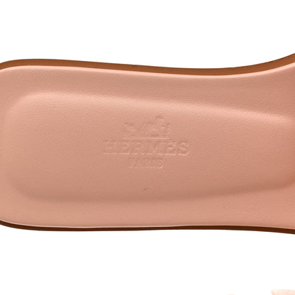 Hermes Epsom Oran Sandals 37 Rose Pale 7 of 9