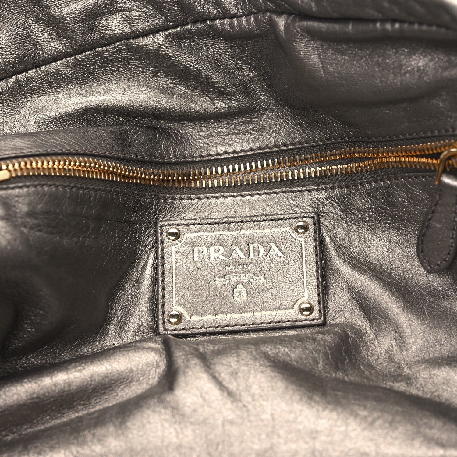 Prada Cervo Lux Print Lace Bauletto Bag Talco 6 of 12