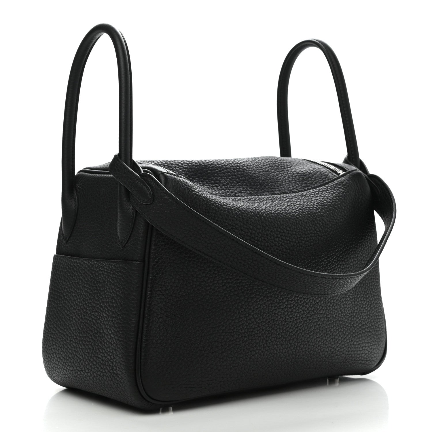 Hermes Taurillon Clemence Lindy 26 Black 3 of 11