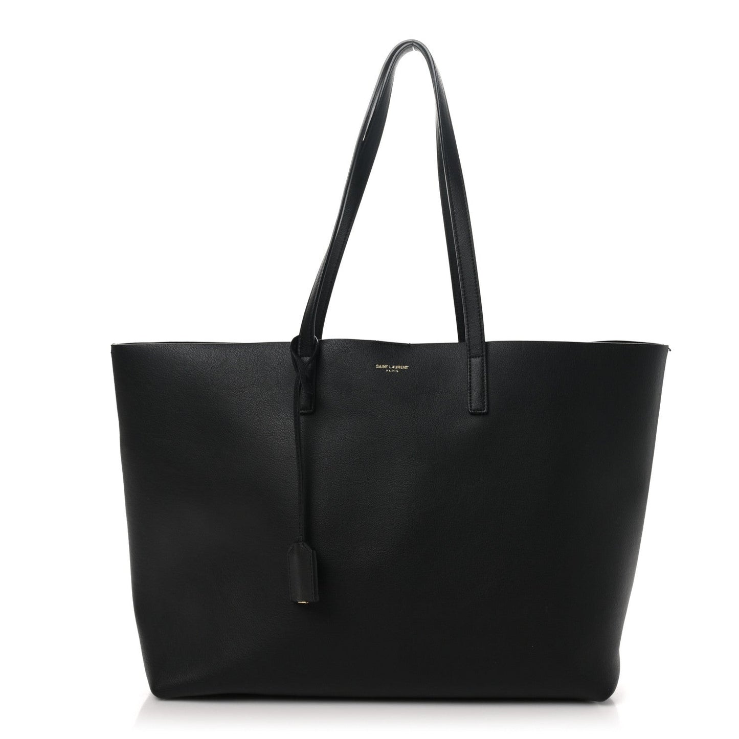 Calfskin Large Shopping Tote Black