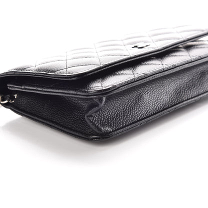 Chanel Caviar Quilted Wallet On Chain WOC Black 9 of 11