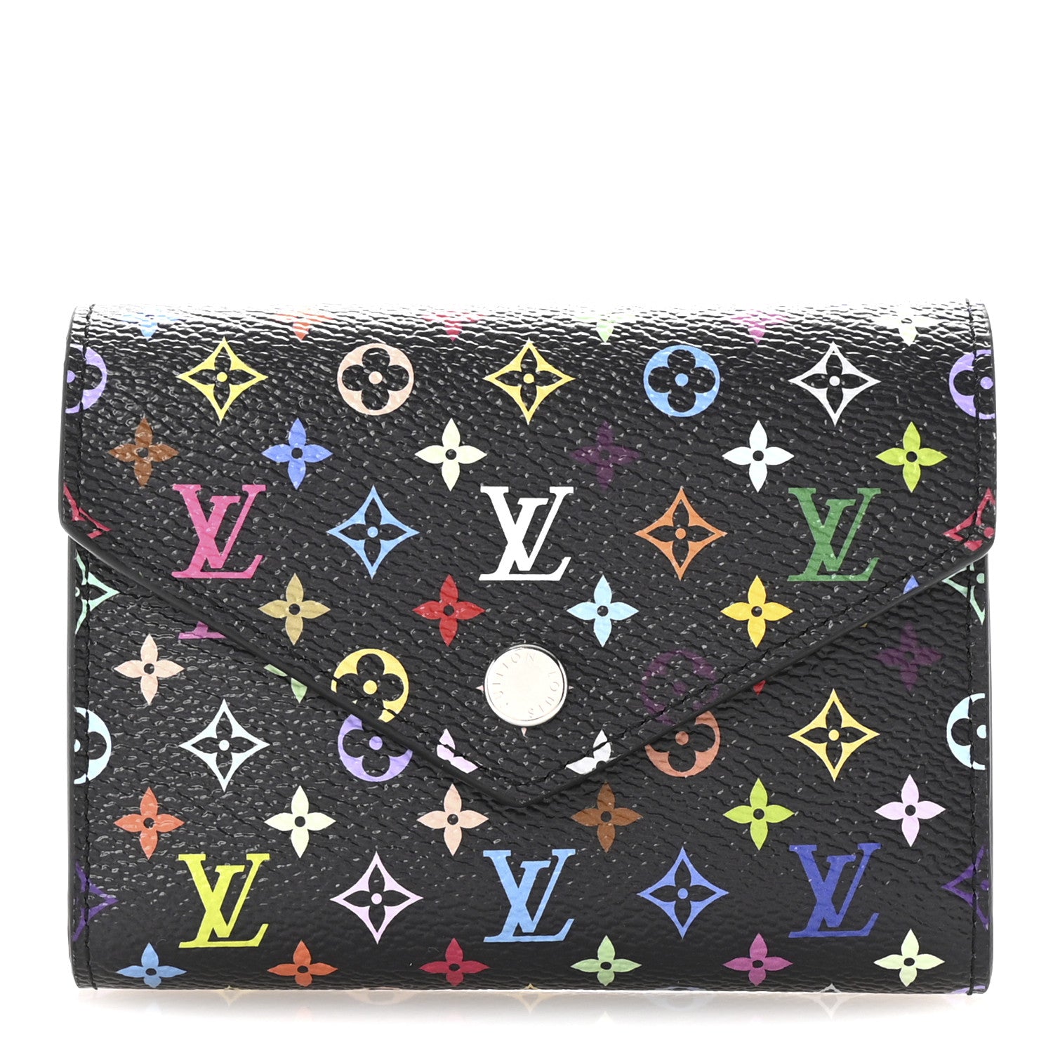 Louis Vuitton LV x TM Monogram Multicolor Victorine Wallet Black 1 of 6
