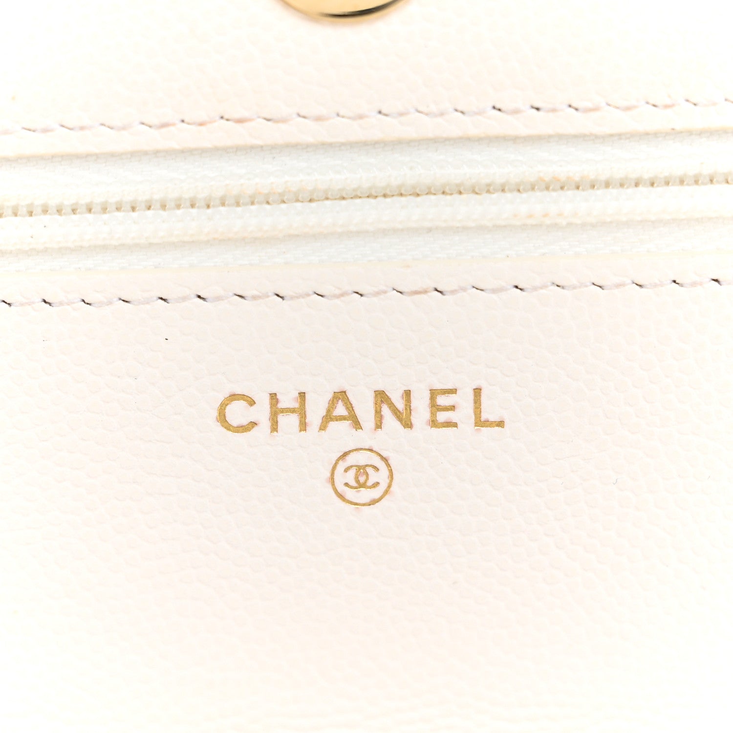 Chanel Caviar Quilted Wallet On Chain WOC White 6 of 14