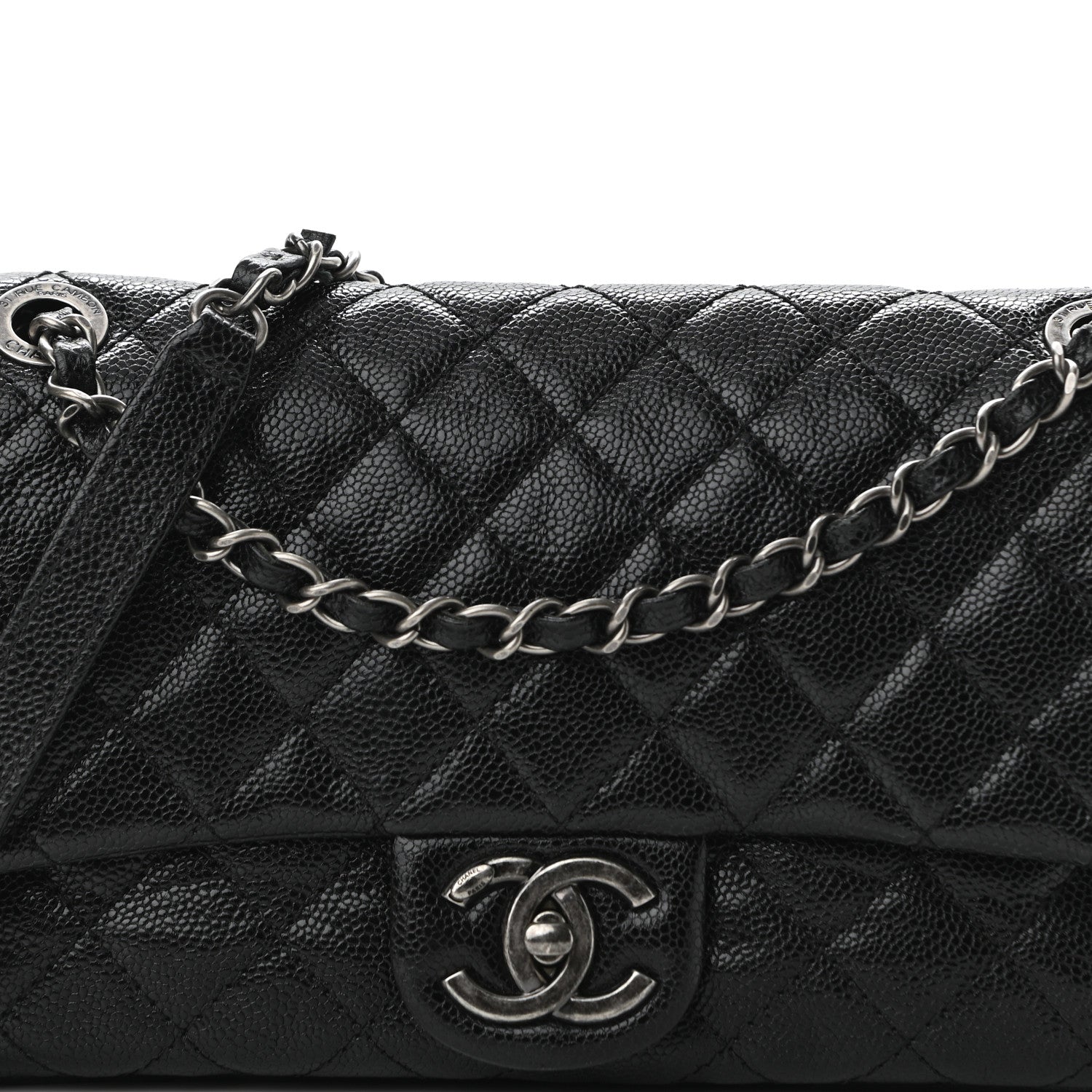 Chanel Iridescent Caviar Quilted Small Chic Flap Black 7 of 9