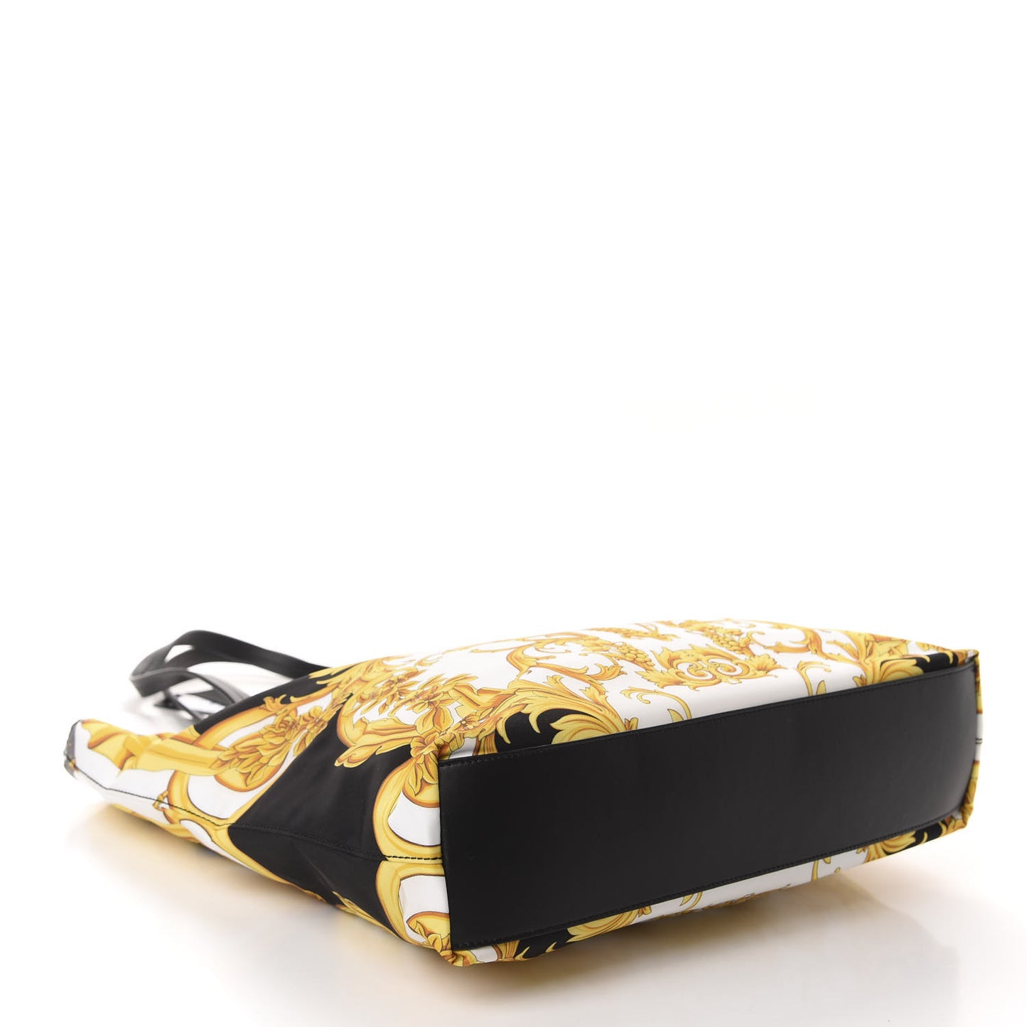 Nylon Baroque Print Tote Black