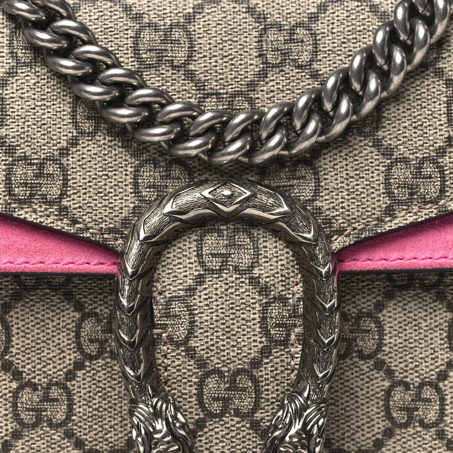 GG Supreme Monogram Mini Dionysus Shoulder Bag Pink