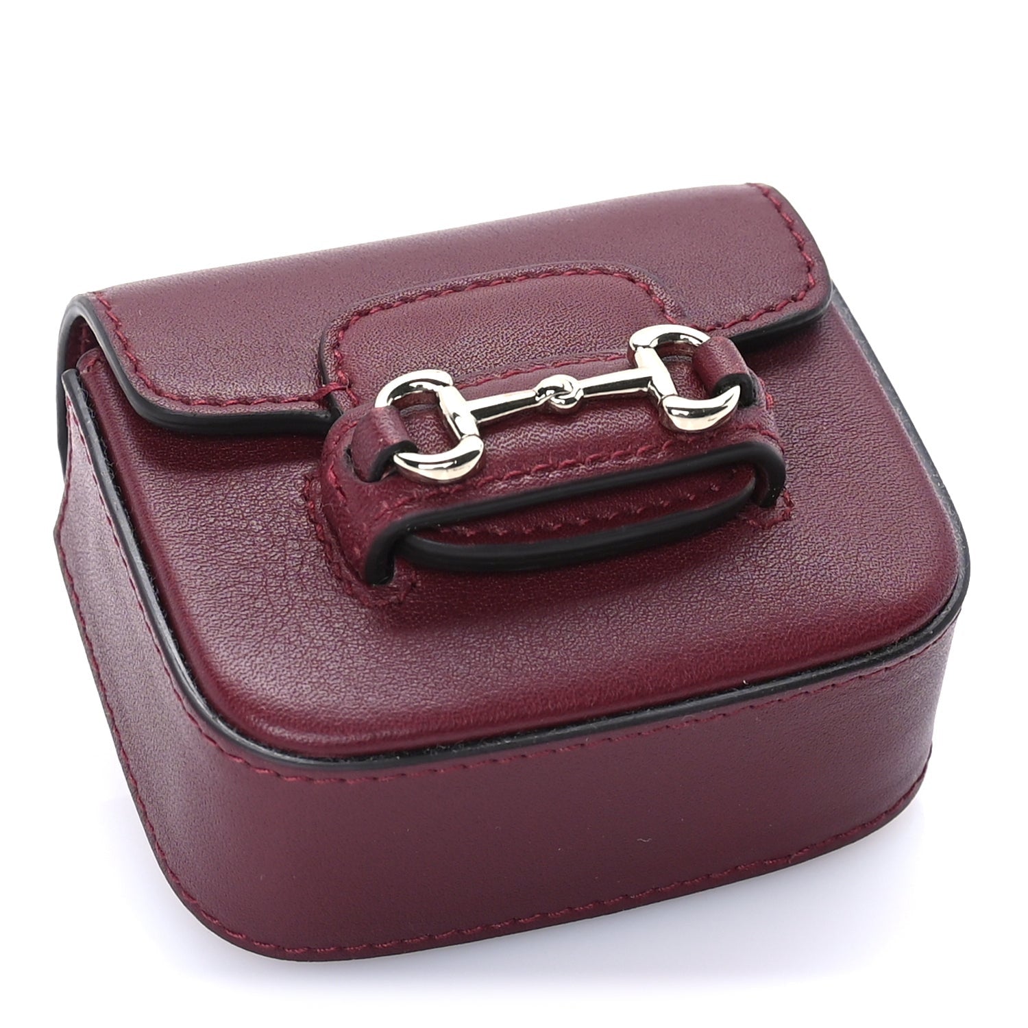 Gucci Azalea Calfskin Horsebit 1955 Key Chain Rosso Ancora 4 of 6