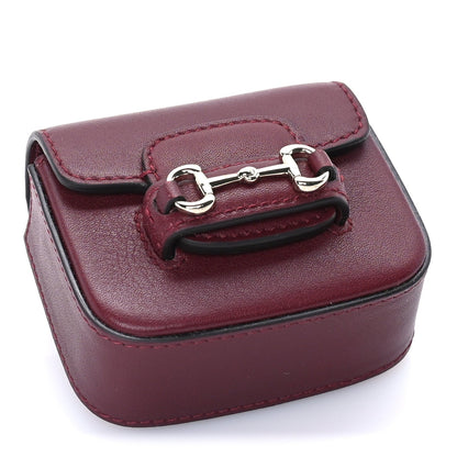 Gucci Azalea Calfskin Horsebit 1955 Key Chain Rosso Ancora 4 of 6