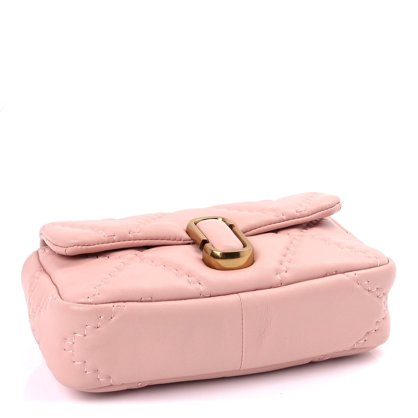 Lambskin Quilted Medium J Marc Shoulder Bag Rose