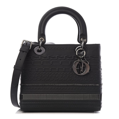 Christian Dior Calfskin Chain Medium Lady Dior Black 1 of 10
