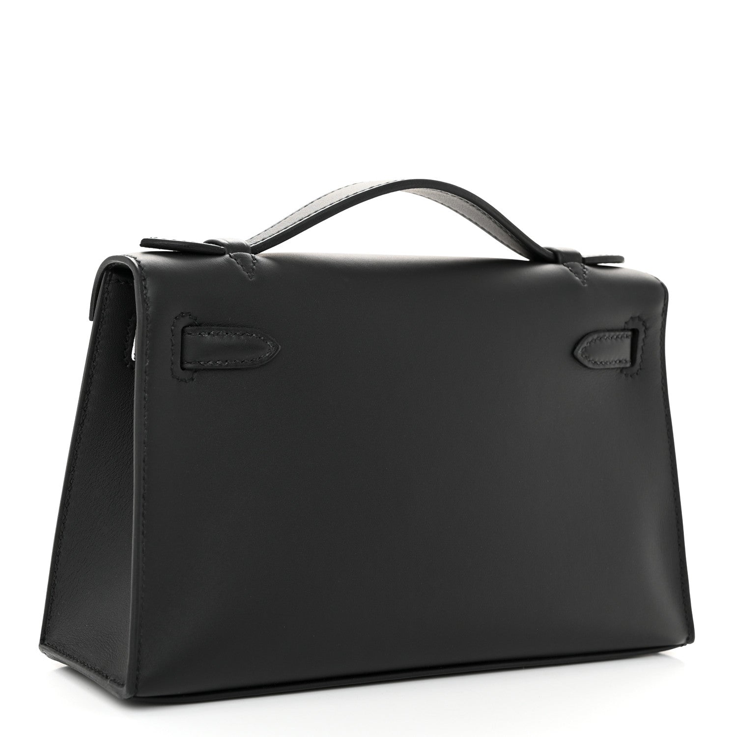 Hermes Swift Kelly Pochette Clutch Black 3 of 12