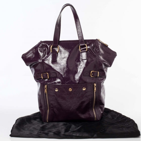 XL Patent Downtown Tote Violet