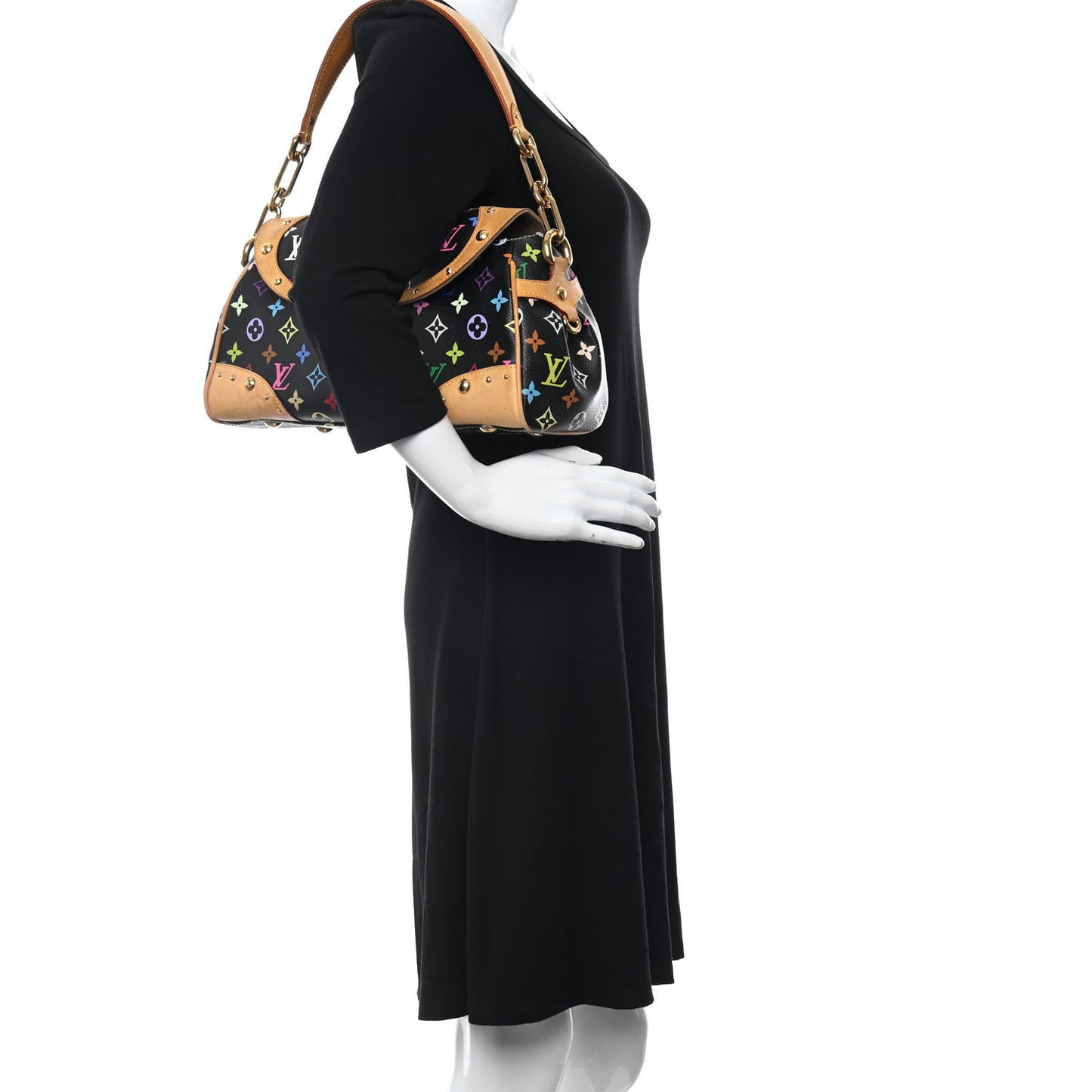 Monogram Multicolor Beverly MM Black