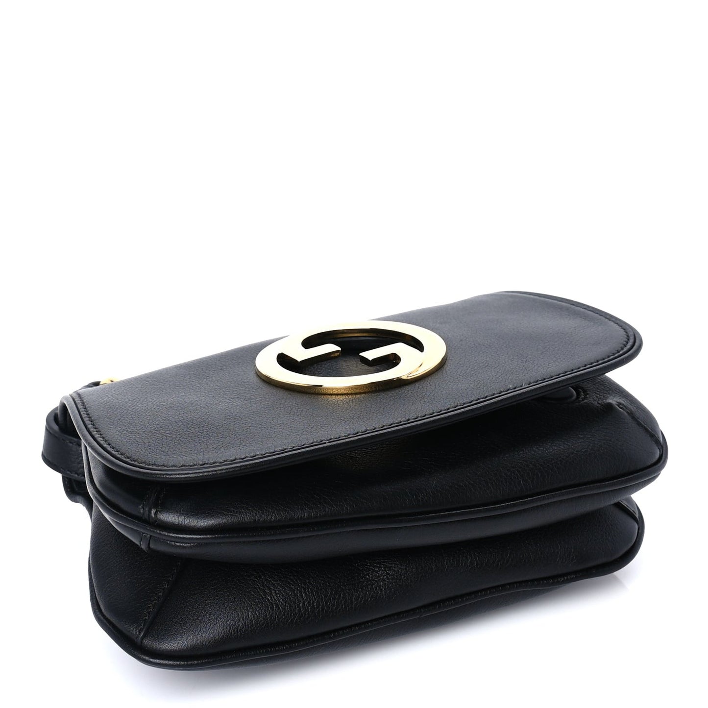 Roxy Calfskin Web Mini Blondie Shoulder Bag Black