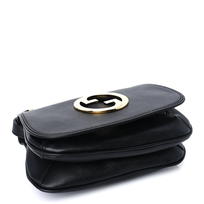 Gucci Roxy Calfskin Web Mini Blondie Shoulder Bag Black 3 of 8