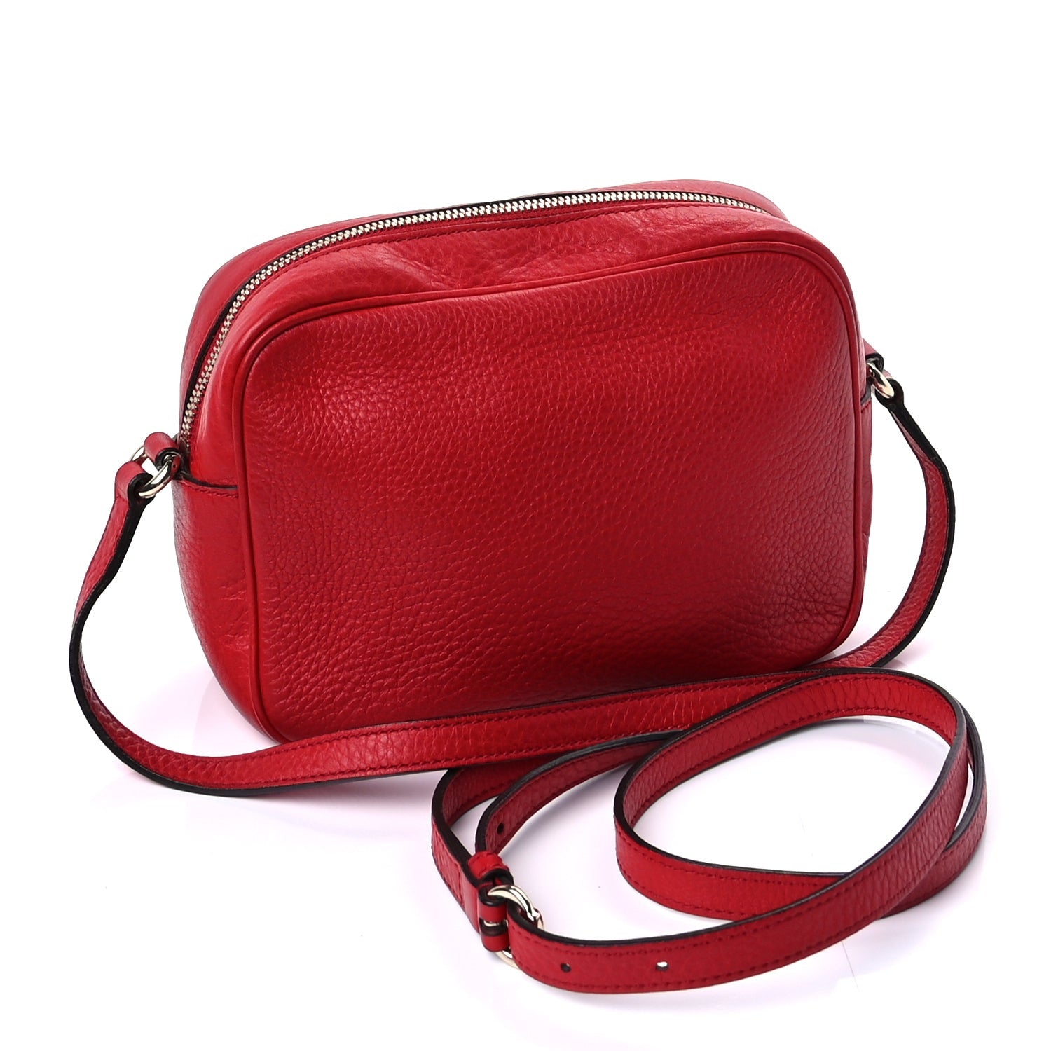 Louis Vuitton Pebbled Calfskin Small Soho Disco Bag Vibrant Red 2 of 8
