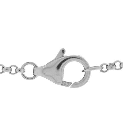 Cartier 18K White Gold Diamond Agrafe Paved Pendant Necklace 4 of 5