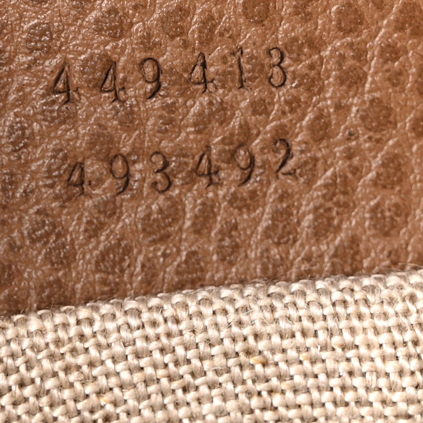 Monogram Mini Bree Messenger Bag Beige Tabacco