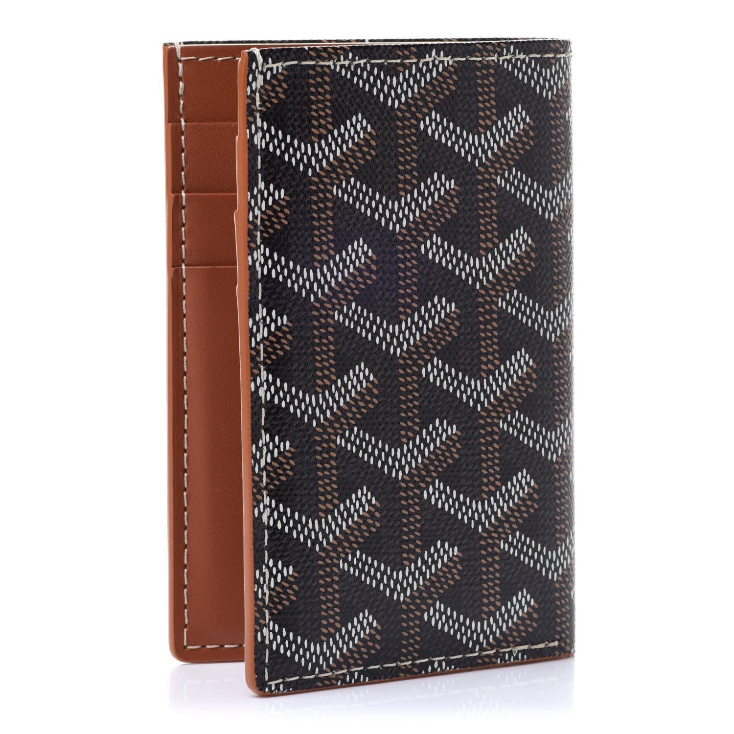Goyard Goyardine Saint Pierre Card Holder Black Gold 3 of 7