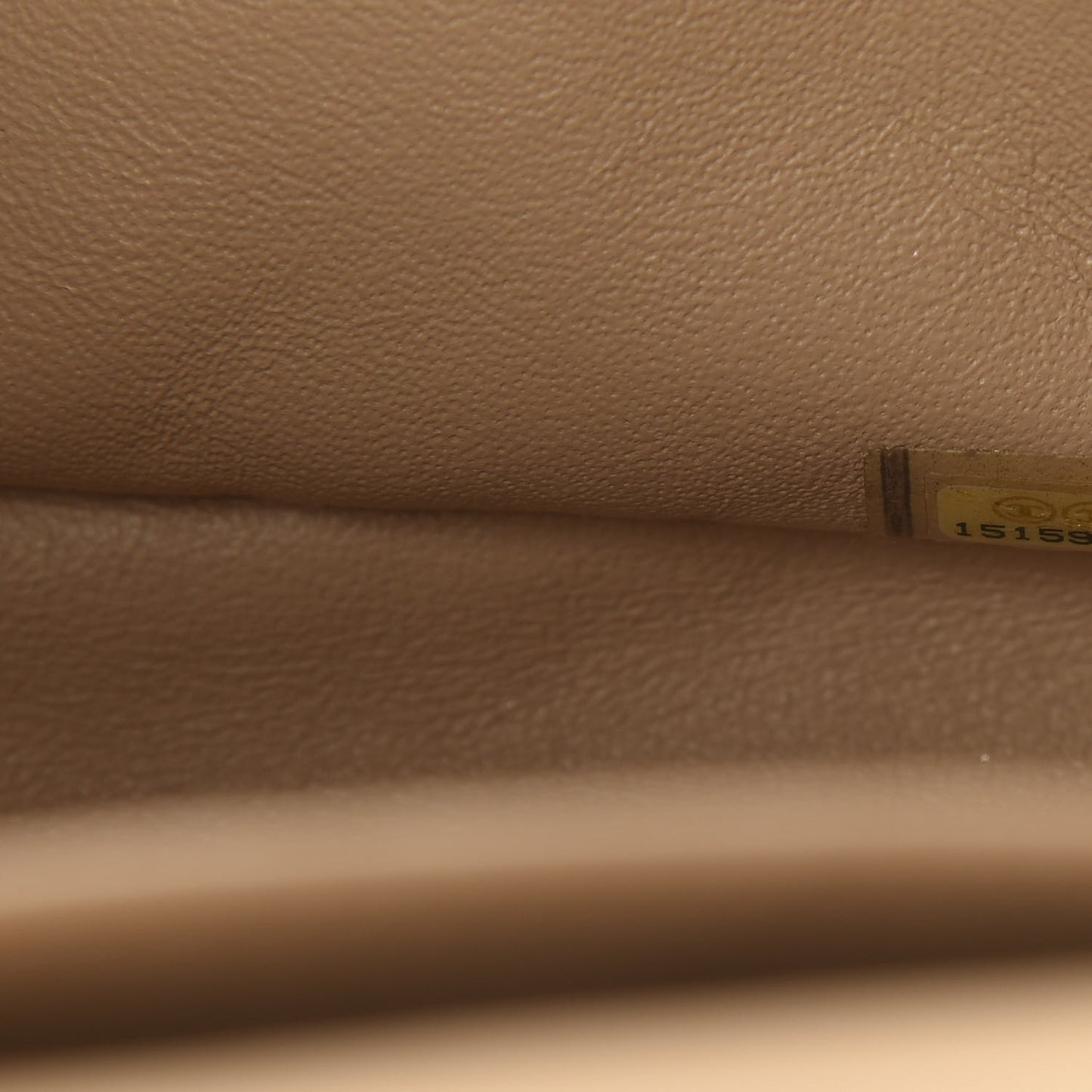 Lambskin Quilted Jumbo Double Flap Beige Clair