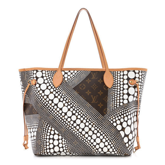 Monogram Kusama Waves Neverfull MM White