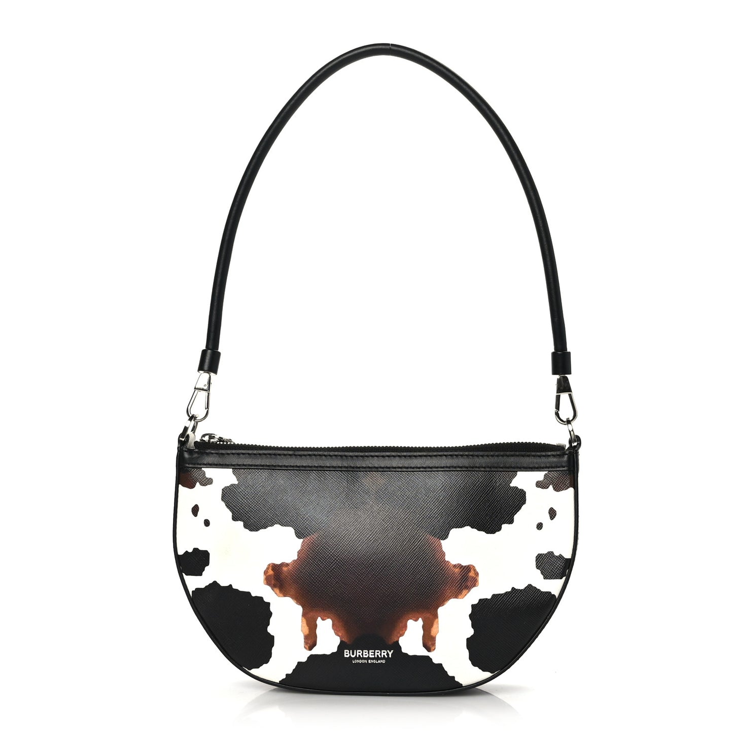 Calfskin Camouflage Mini Olympia Shoulder Bag Black