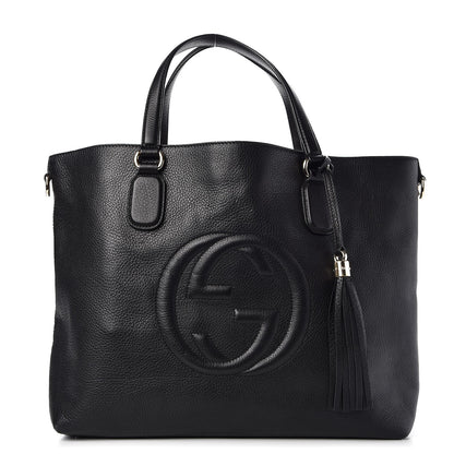 Gucci Cellarius Calfskin Large Soho Working Tote Black 1 of 10