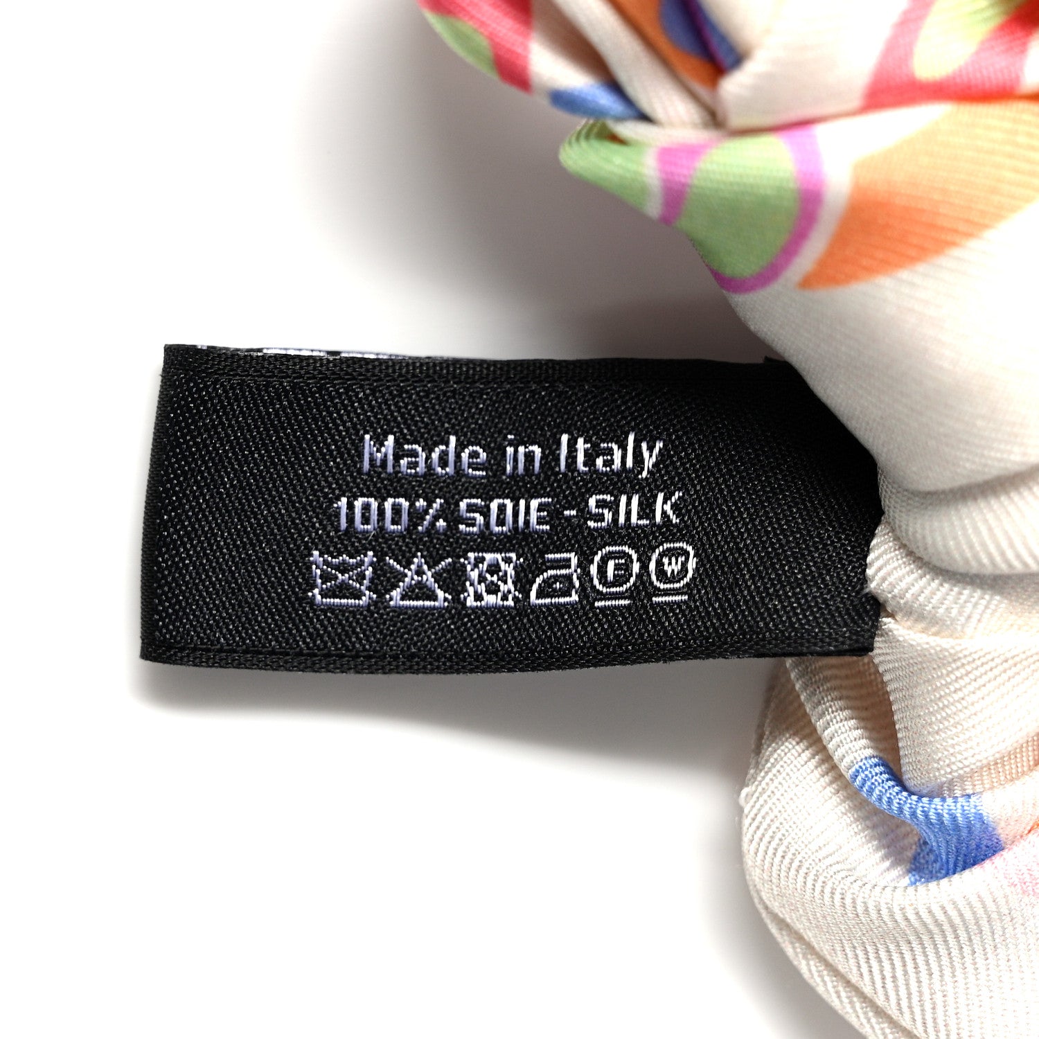 Chanel Silk CC Twilly Hair Tie White Multicolor 4 of 4