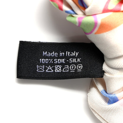 Chanel Silk CC Twilly Hair Tie White Multicolor 4 of 4