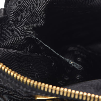 Prada Tessuto Nylon Chevron Bag Black 9 of 11