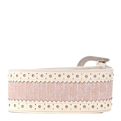 Christian Dior Monogram Belt 80 Pink White 2 of 8