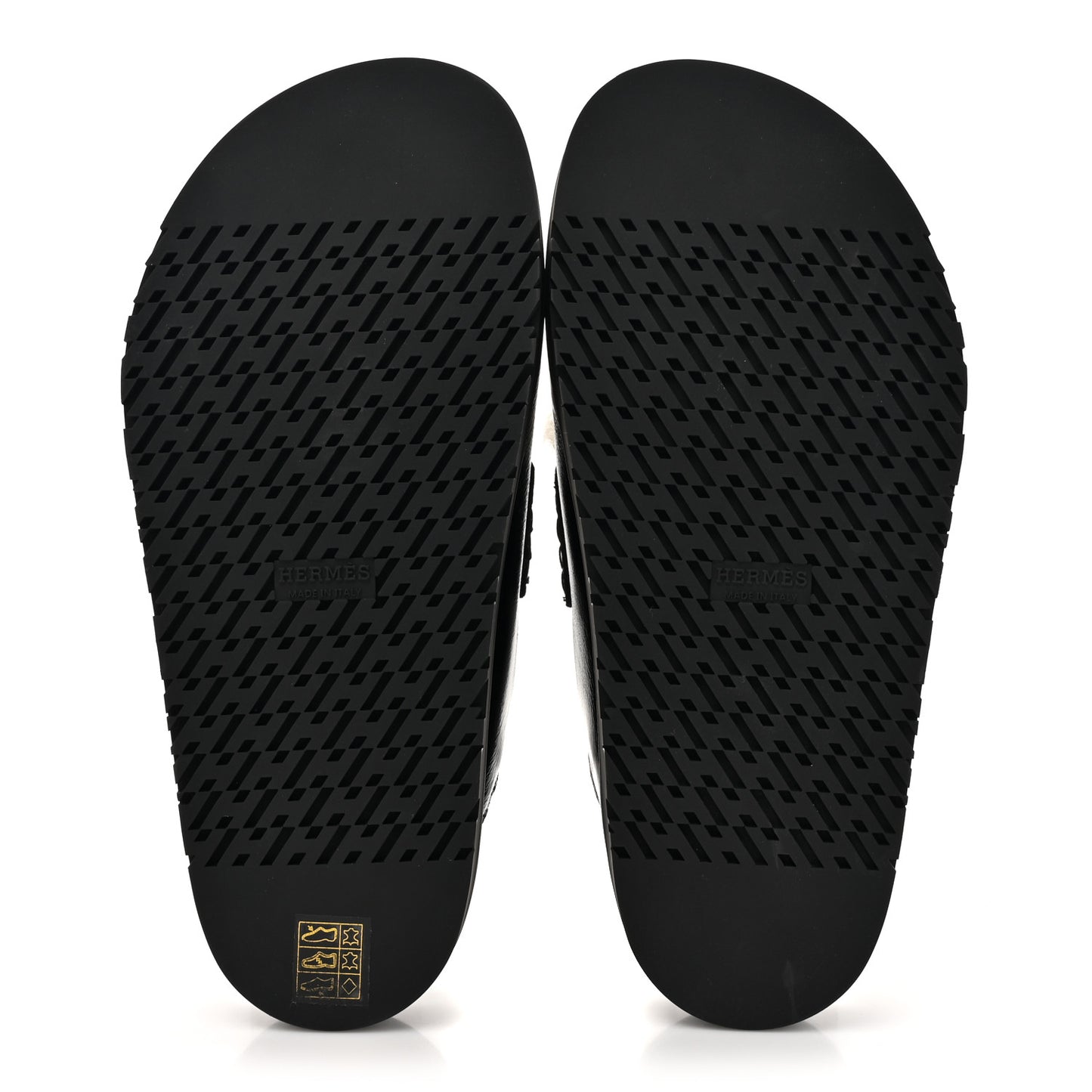 Glazed Nappa Shearling Shearling Go Mules 38.5 Black Ecru